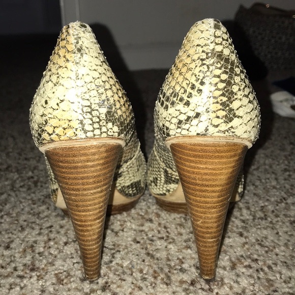 Python leather heels - Picture 5 of 7